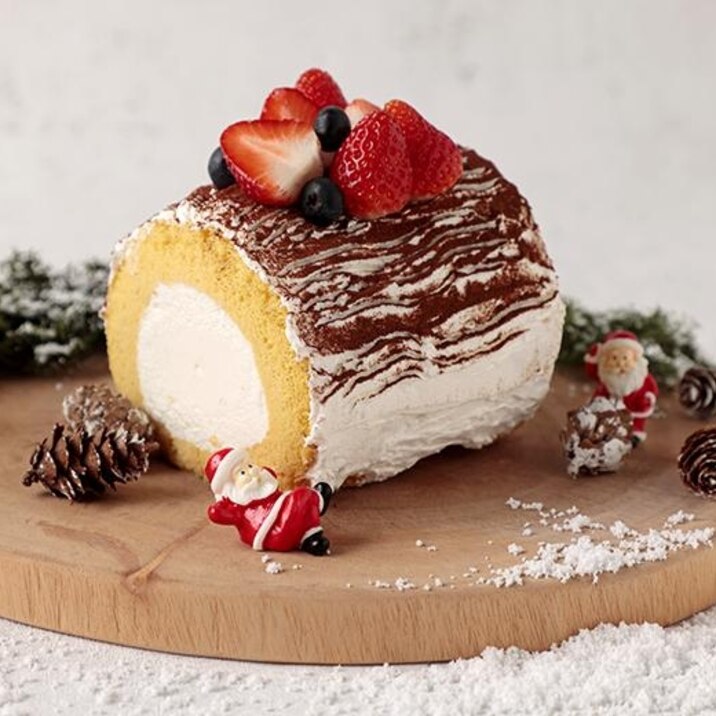 ロールケーキで作る!ブッシュドノエル